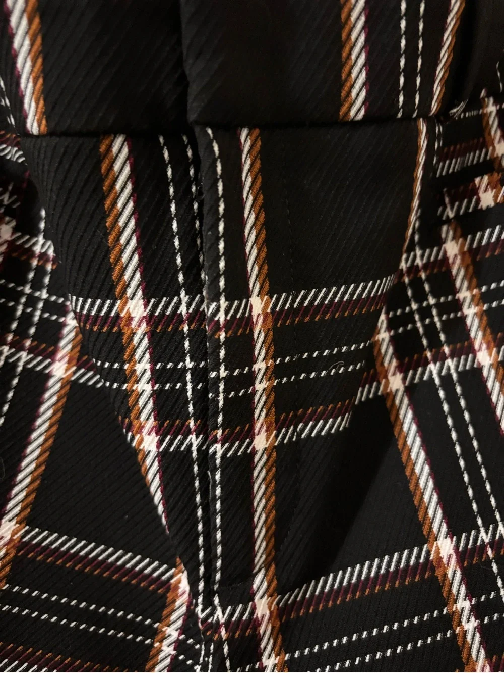 Banana Republic Black Plaid Chinos